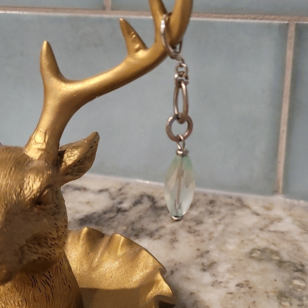 Beautiful light blue silver dangles - Picture 3 of 5